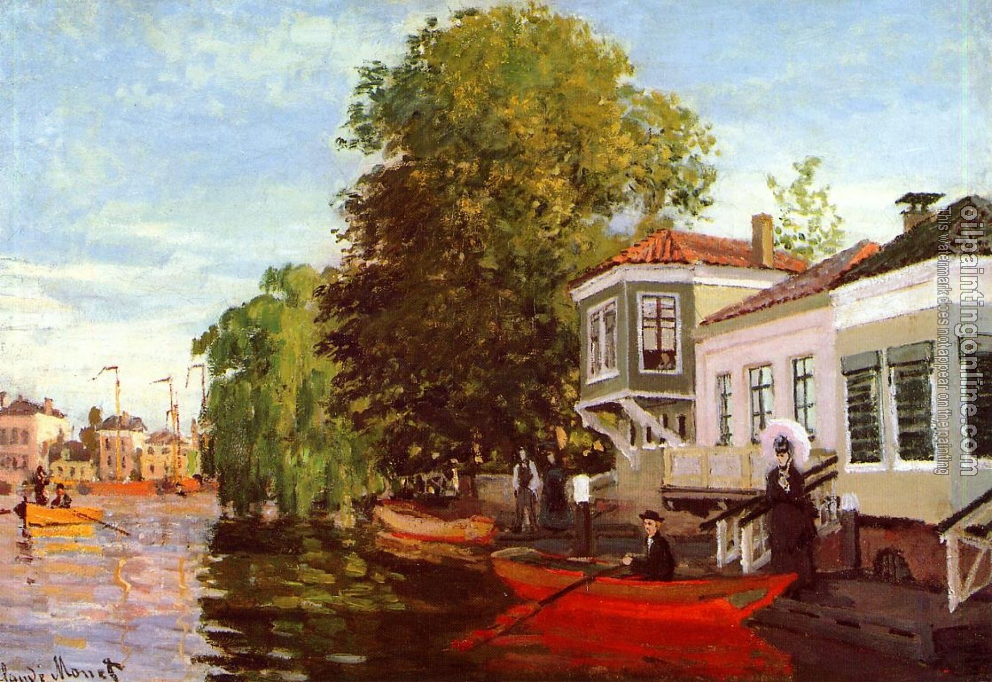 Monet, Claude Oscar - The Zaan at Zaandam